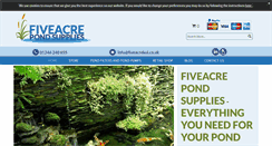Desktop Screenshot of fiveacrekoi.co.uk